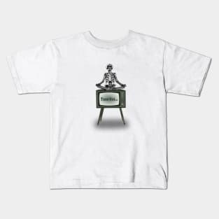 Meditation Skeleton Kids T-Shirt